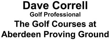 Dave Correll Golf Professional